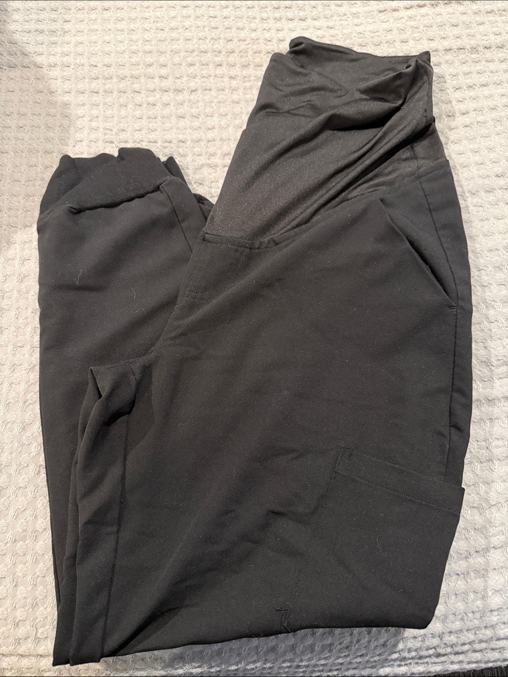 Mandala Black Jogger Sweatpants with Side Pockets